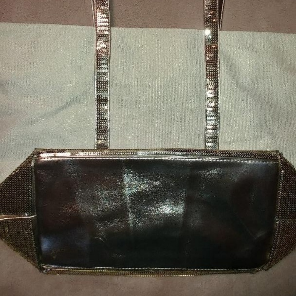 VICTORIA'S SECRET canvas/gold sequin bag - Picture 3 of 6